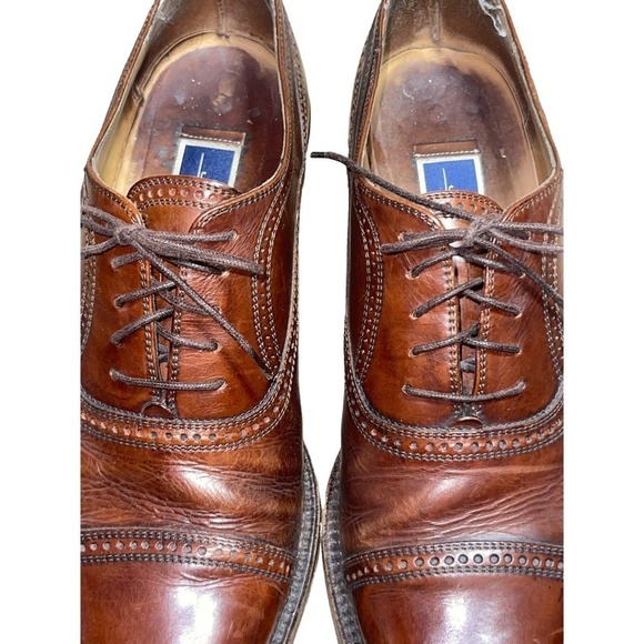 Cole Haan Bragano Cap Toe Oxfords Mens Shoes Made In Italy #3864 Leather 8.5D - Picture 11 of 12